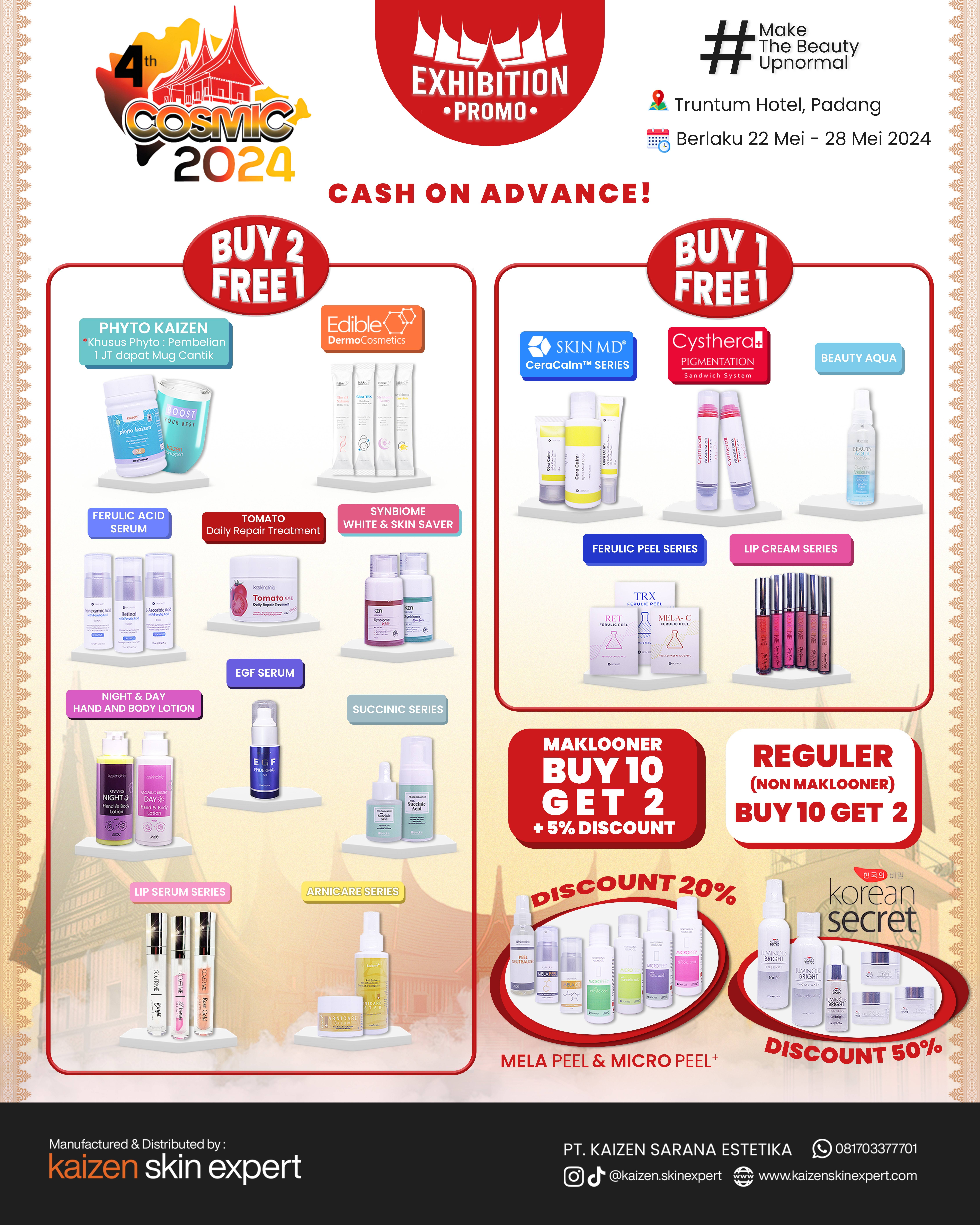 Promo Cosmic Padang 2024